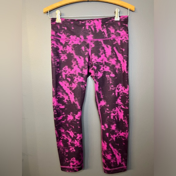 Lululemon wunder under tie dye purple and black size 6 - Picture 2 of 6